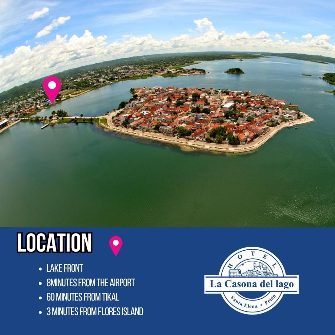 Hotel Casona Del Lago Флорес Экстерьер фото